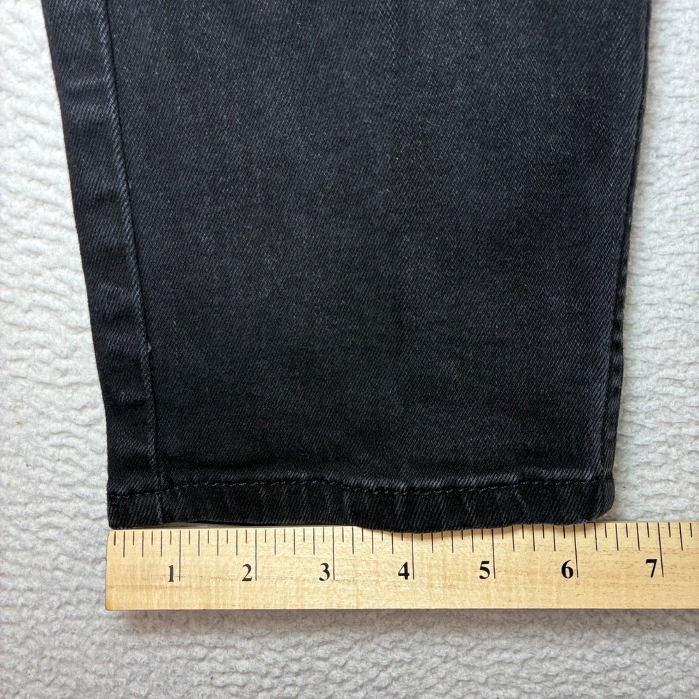 Levis 502 Taper Jeans Men 34x31 Black Stretch Denim Casual Minimalist Streetwear - Picture 6 of 7